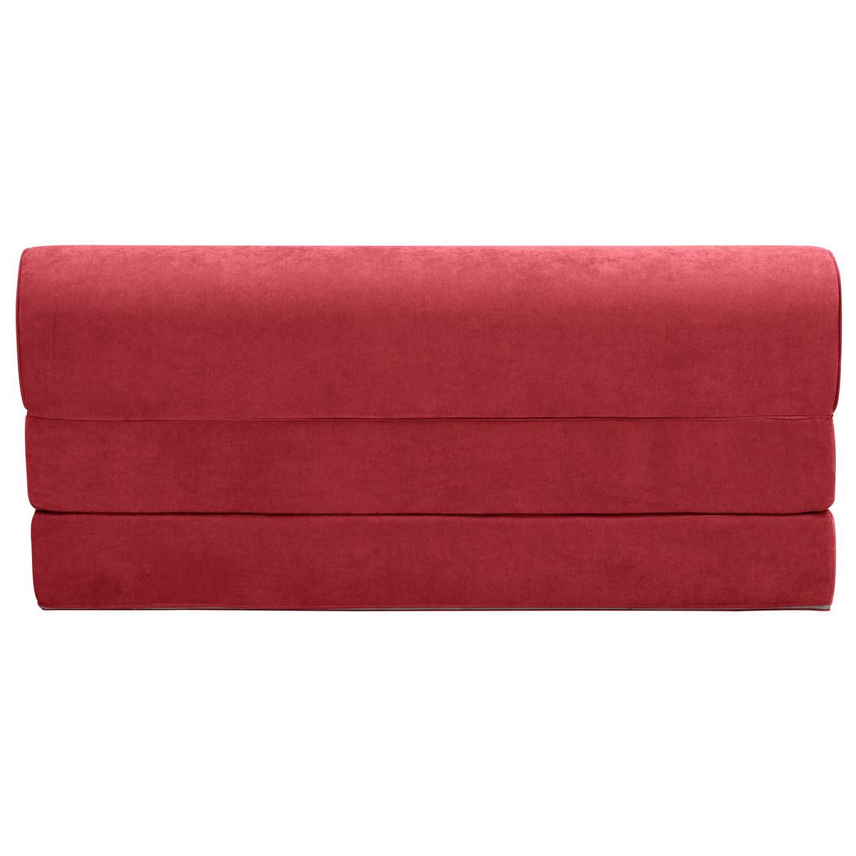 FALTSOFA Katusha Flachgewebe rot - Rot, Kunststoff (80/71/160cm) - 58aufmkessel