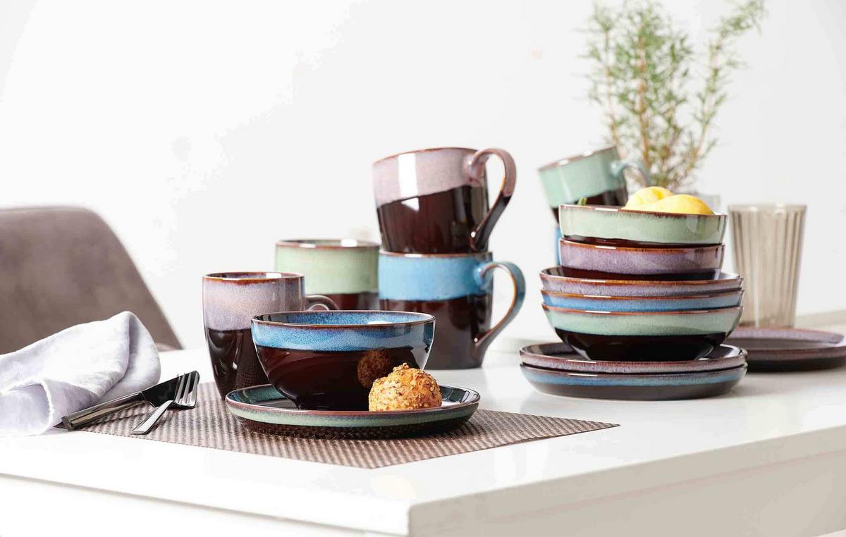 DESSERTTELLER Mongu bunt ø 20 cm 6er Set - Multicolor, Keramik (20cm) - Ritzenhoff Breker