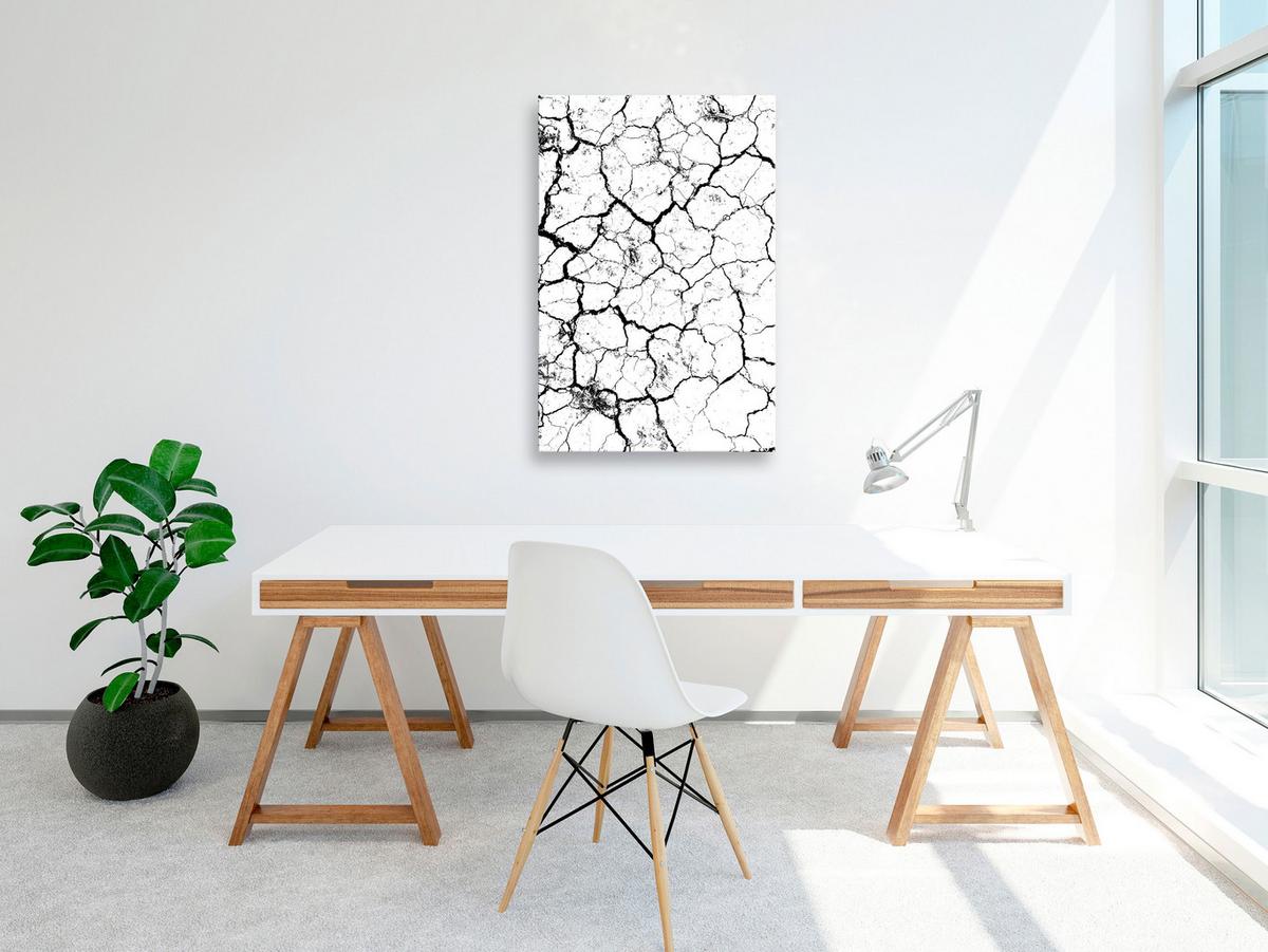 KUNSTDRUCK Schwarz-Weiß 40/60 cm - Schwarz, Textil (40/60cm) - KUNSTLOFT