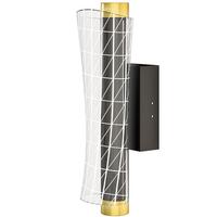 WANDLEUCHTE 2er Set Metall Acryl Schwarz - Schwarz, Metall (11/10.5/30.7cm) - HOMCOM