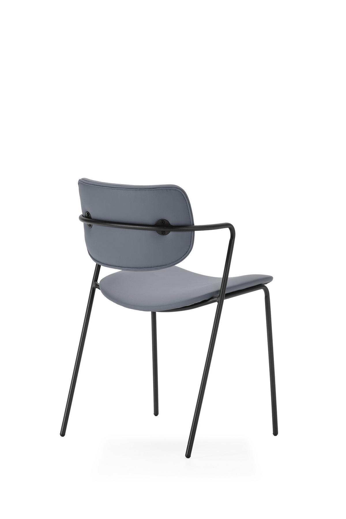 ESSZIMMERSTUHL Maika Grau 49/55/48 cm 2er-Set - Grau, Textil (55/48/49cm) - Calicosy