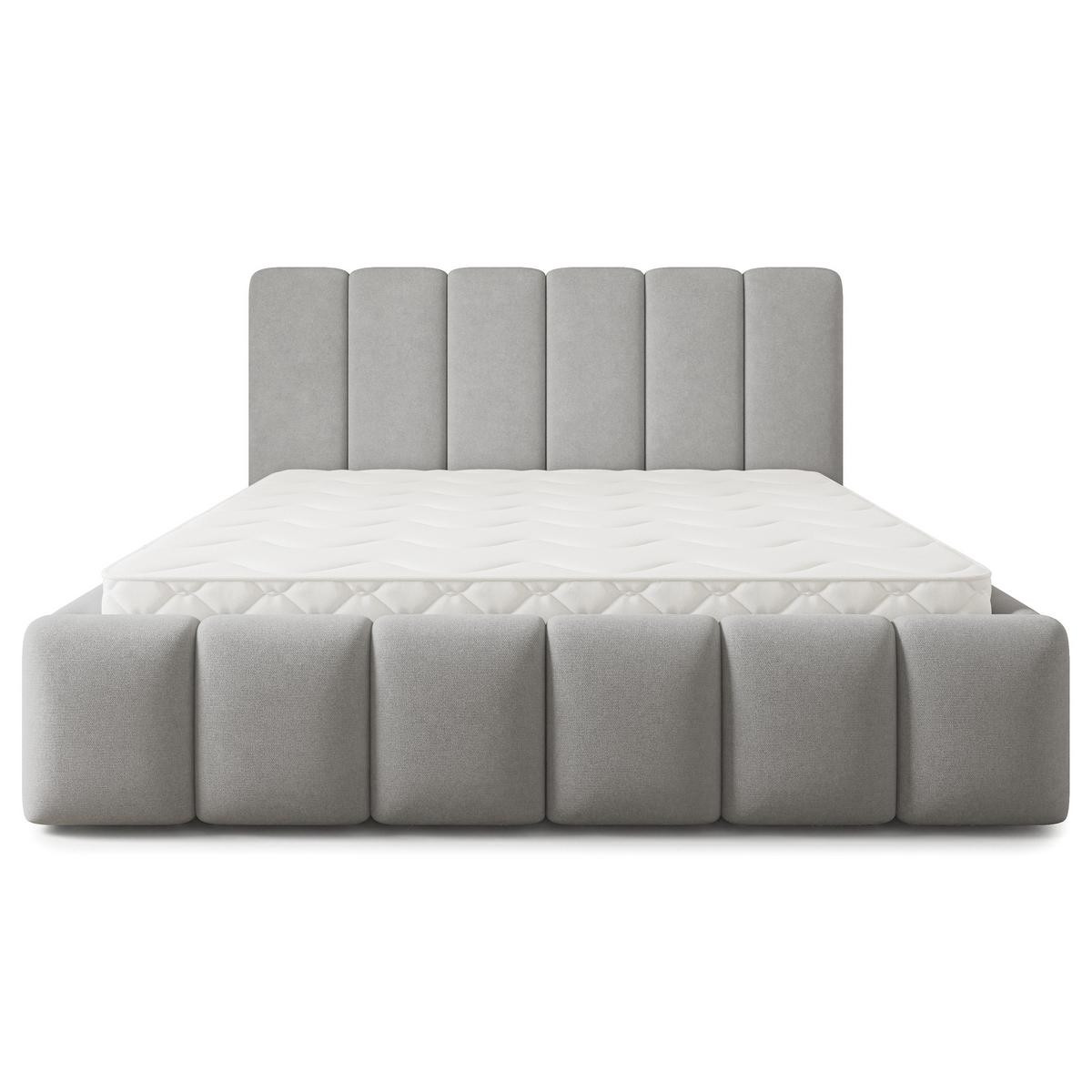 POLSTERBETT ATTORA SR 200x200 cm mit Bettkästen - Grau - Grau, Holz (200/200cm) - MASSENO