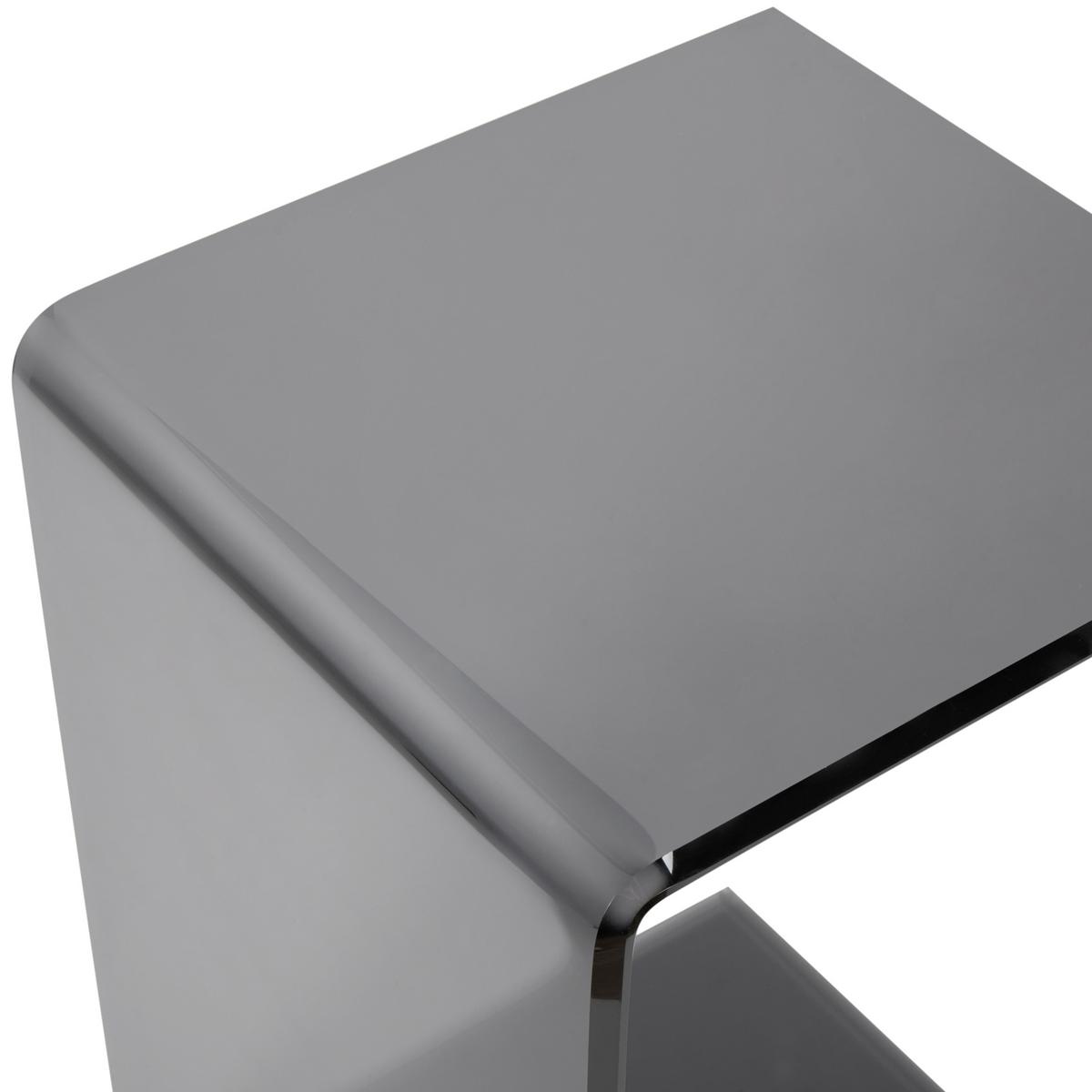 BEISTELLTISCH Schwarz Lourdes - Schwarz, Glas (40/40/61cm) - Beliani