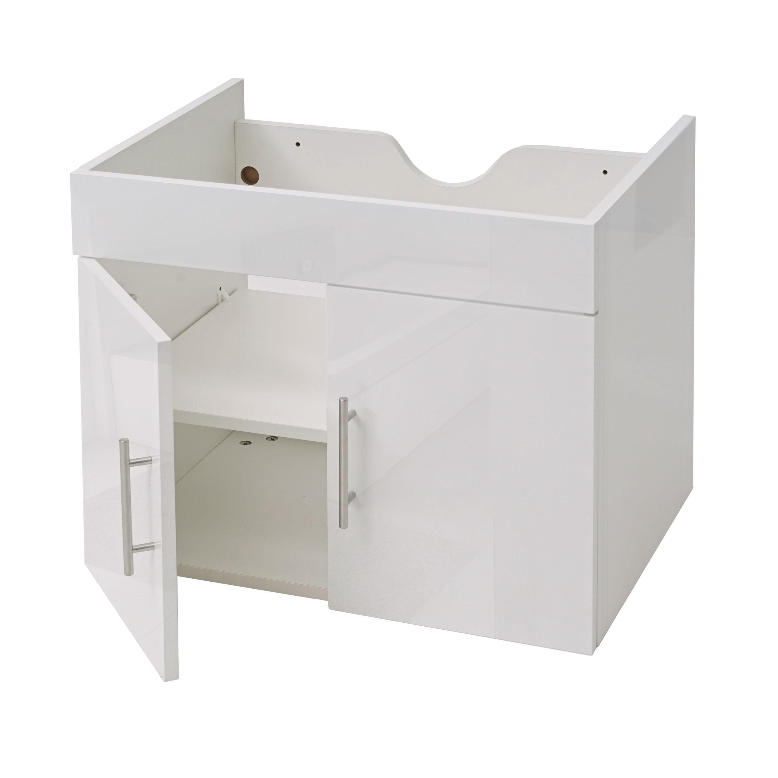 WASCHBECKENUNTERSCHRANK Weiß - Weiß, Holzwerkstoff (59/48/46cm) - MCW