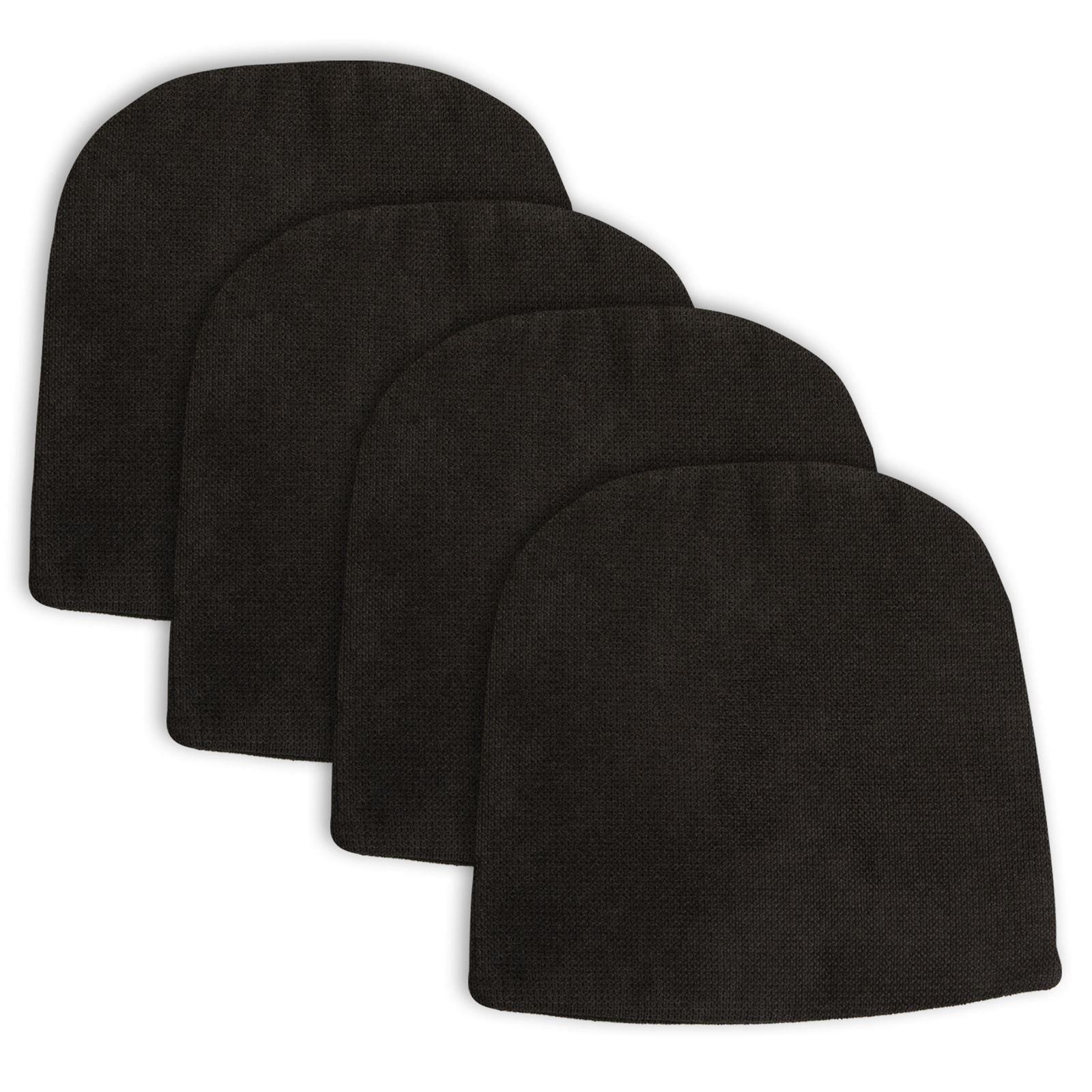 SITZKISSEN AZARA 4er-Set schwarz - Schwarz, Textil (44/44/2cm) - IDIMEX