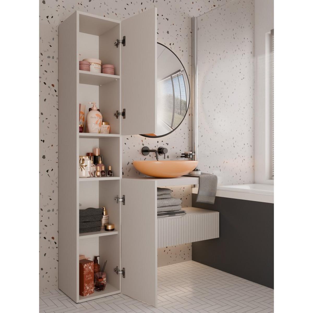 BADEZIMMERSCHRANK Kaschmir 31/174/30 - Kaschmir, Holzwerkstoff (31/174/30cm) - RAUMHIRSCH FURNITURE
