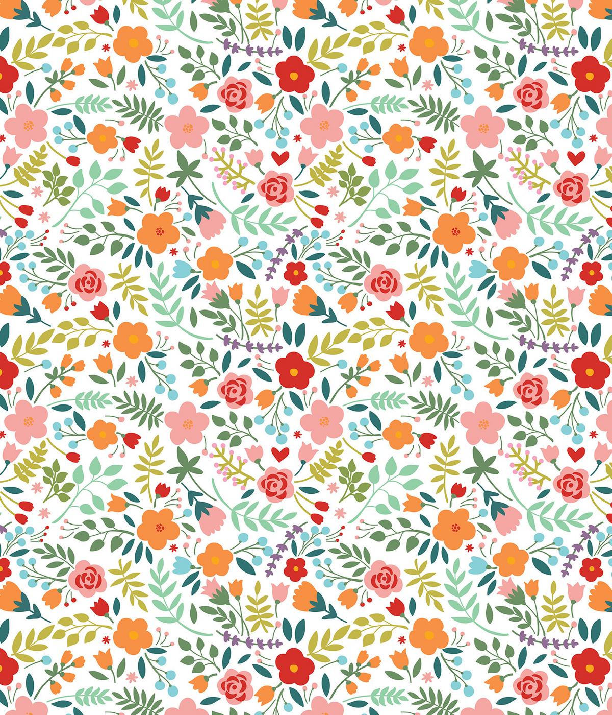 VERDUNKELUNGSROLLO 120x140 cm Gemalte Blumen - Grün, Textil (120/140cm) - TULUP