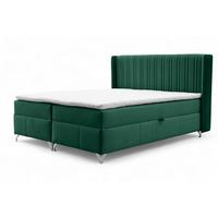 BOXBETT Damien - Grün, Holzwerkstoff/Textil (180/200cm) - Fun Möbel