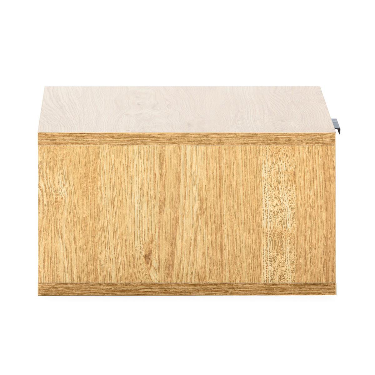 2ER-SET SCHWEBENDER NACHTTISCH Mónica Eichenfarbe - Honigeiche, Holzwerkstoff (40/19/35cm) - VS Venta-stock