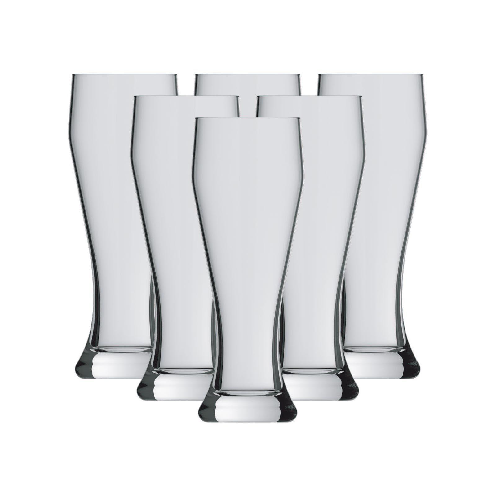 WEIZENBIERGLÄSER Ranft transparent 0,3 l 6er Set - Transparent, Glas (0.3L) - Pasabahce