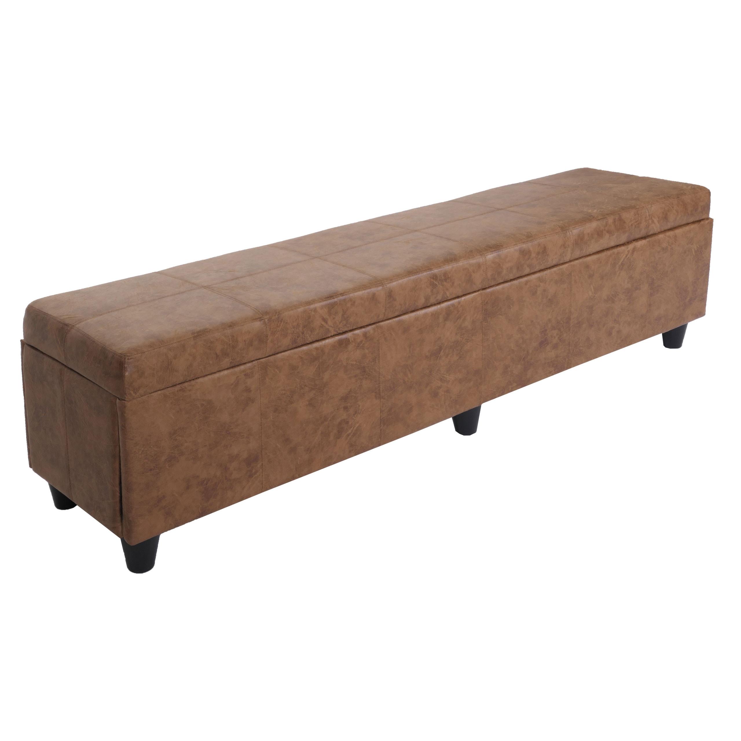 AUFBEWAHRUNGS-TRUHE XXL Braun - Braun, Textil (180/45/45cm) - MCW