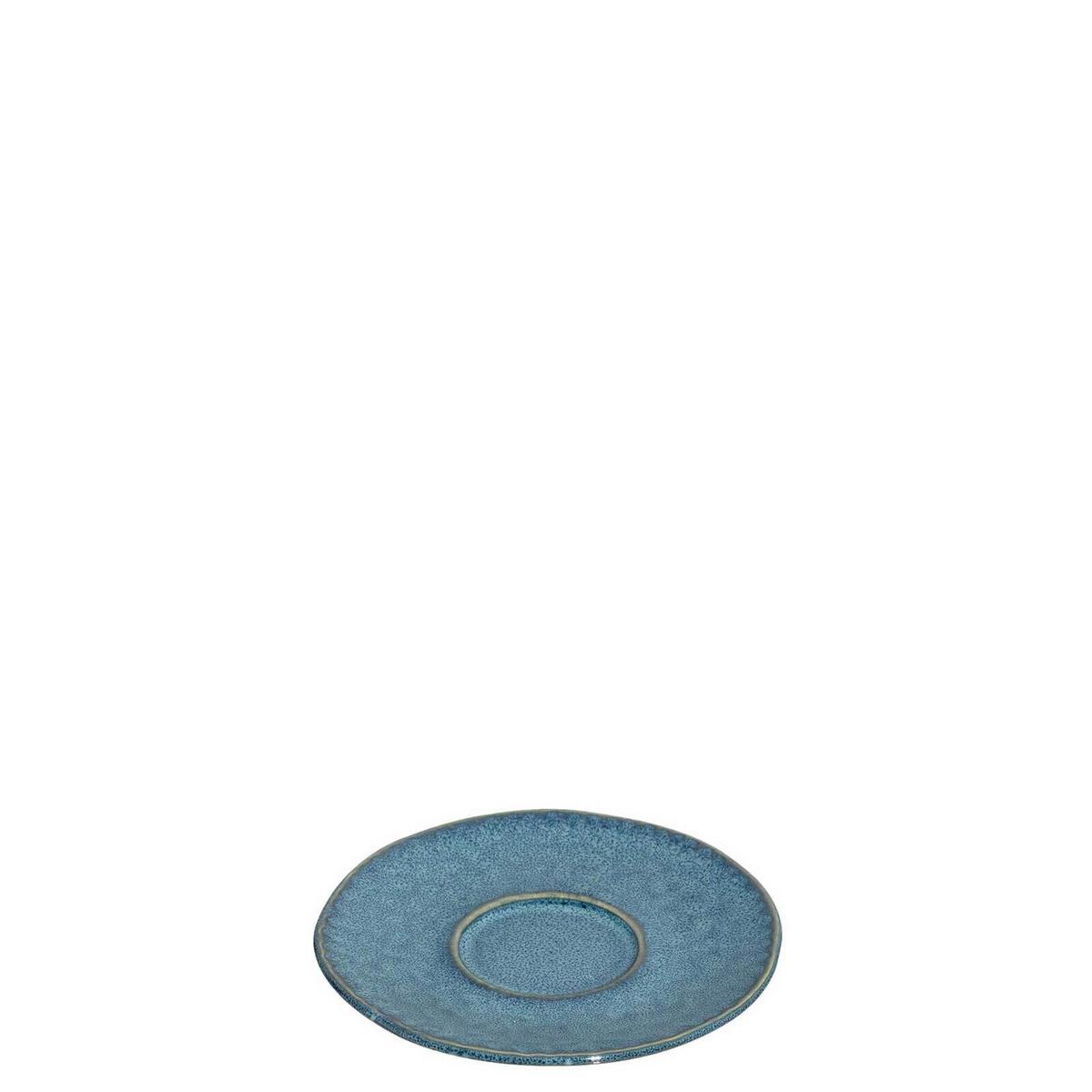 ESPRESSOUNTERTASSEN Matera blau ø 11.0 cm 4er Set - Blau, Keramik (11cm) - Leonardo Living
