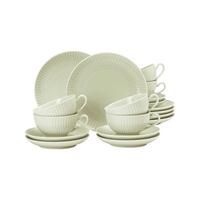 TEESERVICE Amina Seladon 18-tlg. - Grün, Keramik (2/2/2cm) - Seltmann Weiden