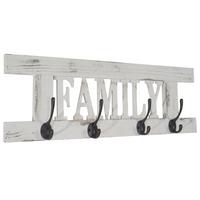 WANDGARDEROBE FAMILY SHABBY-LOOK Cremeweiß - Weiß, Holz (60/21/2cm) - MCW