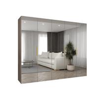DREHTÜRENSCHRANK 202/250/52 5-türig - Kaschmir/Goldfarben, Holz (250/202/52cm) - MÖBEL KRYSPOL