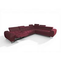 ECKSOFA Bastien Relax - Rot, Holzwerkstoff/Textil (330/260cm) - Fun Möbel