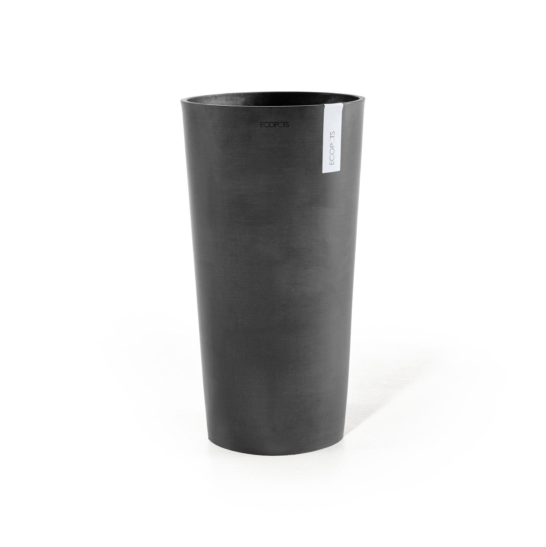 BLUMENTOPF Amsterdam High 41,5/76,8 cm Dunkelgrau - Dunkelgrau, Kunststoff (41.5/76.8cm) - Ecopots