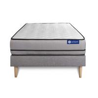 BETT Actimemo night Memory-Schaum 80 x 200 cm h4 - Kit Bettgestell Grau - Beige/Grau, Karton/Holz (80/200cm) - ACTISOM