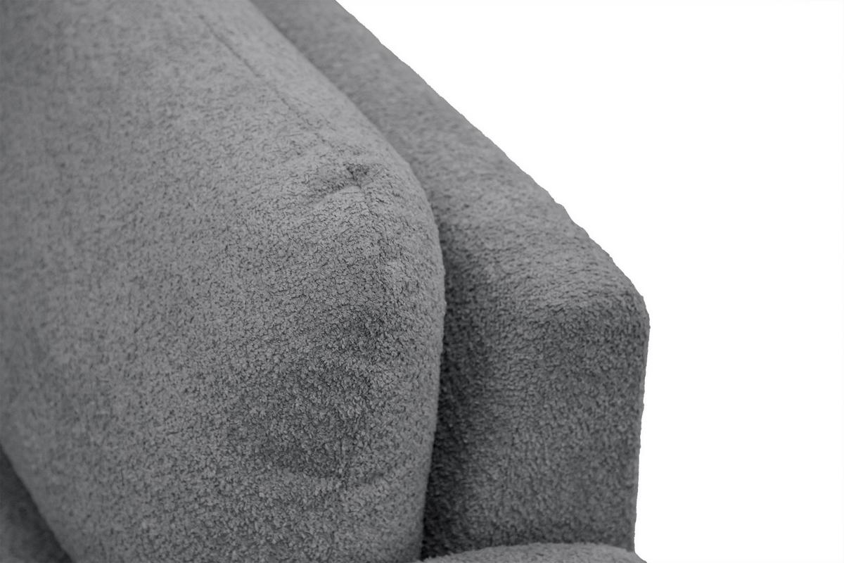 SOFA FEBE 2-Sitzer, dunkelgrau - Dunkelgrau/Schwarz, Holz/Textil (160/82/96cm) - Wozimo