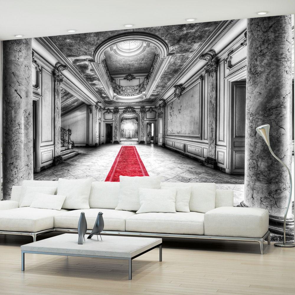 SELBSTKLEBENDE FOTOTAPETE 392/280 cm - Rot/Schwarz, Kunststoff/Textil (392/1cm) - KUNSTLOFT