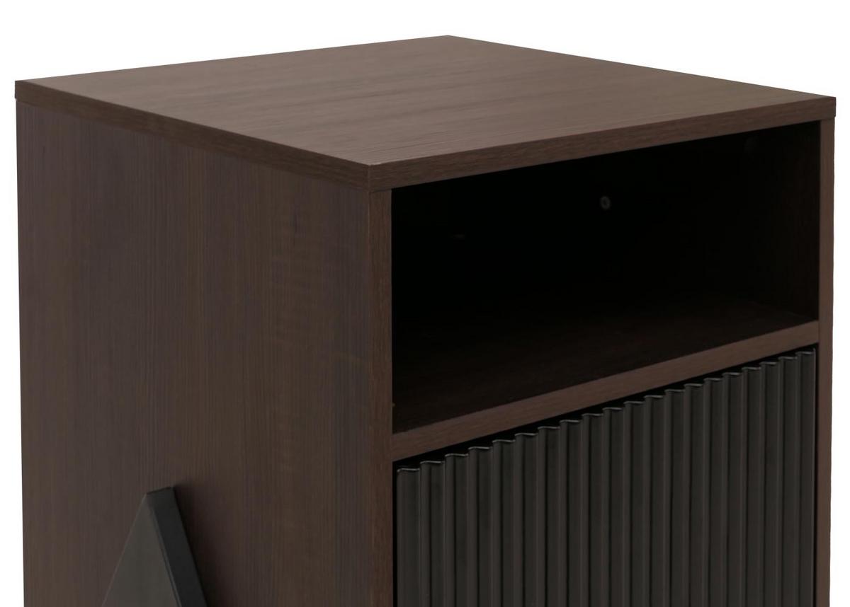 NACHTTISCH rechteckig Braun - Braun, Holz (40/59/40cm) - MCW