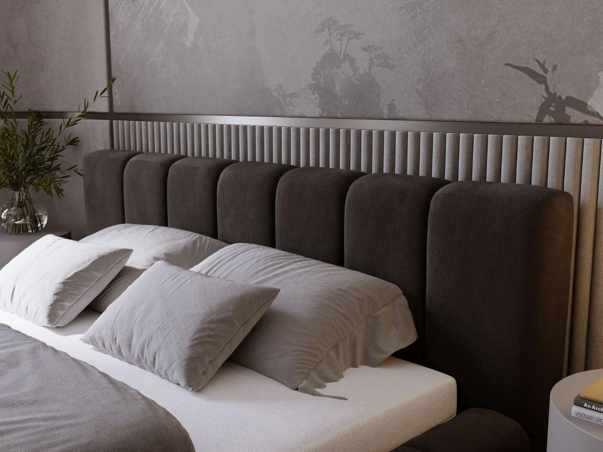 POLSTERBETT Orio 160x200 Schwarz - Schwarz, Textil (160/200cm) - Graingold