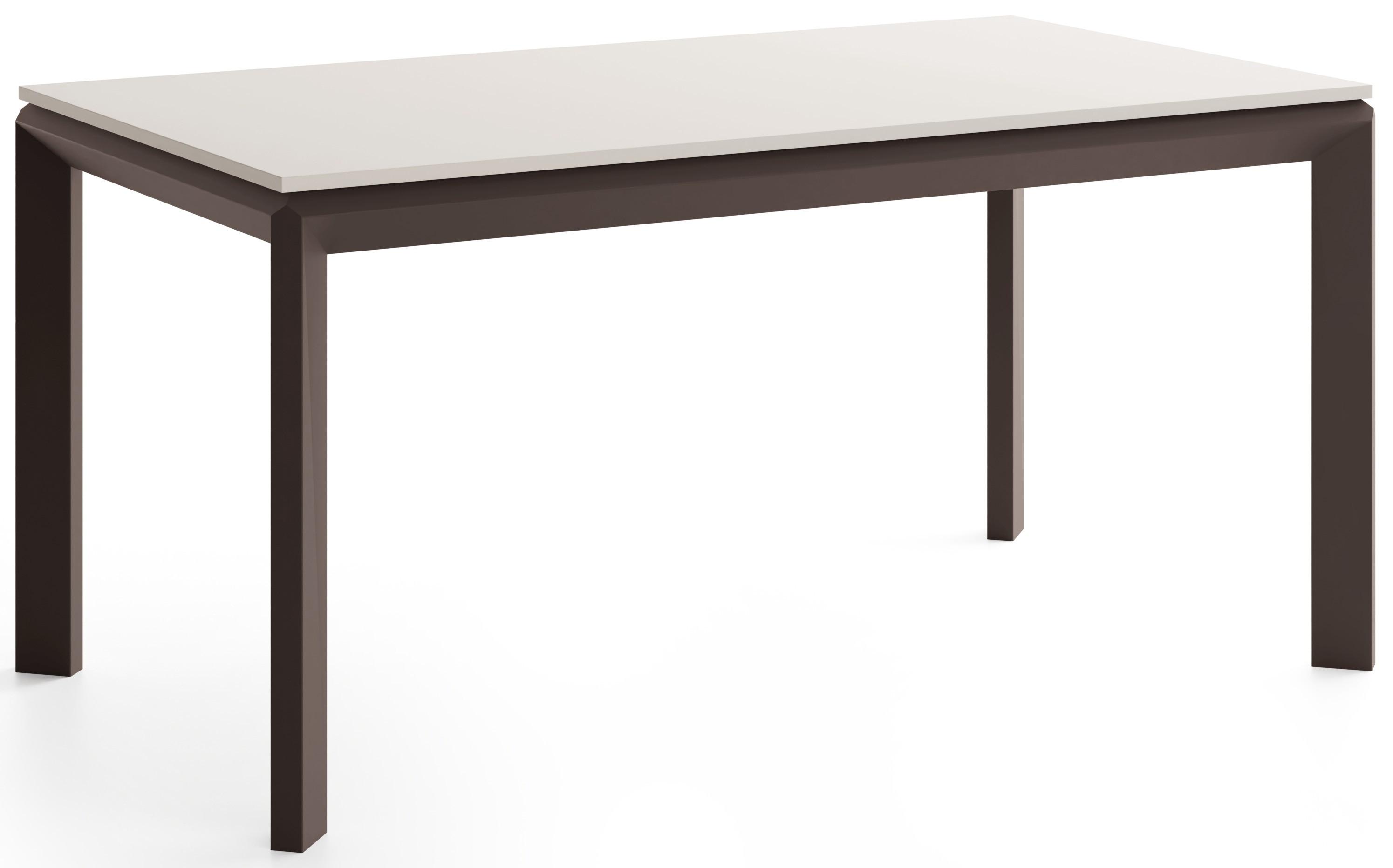 ESSTISCH Elan rechteckig ausziehbar verlängerbar mit Braunen Metallbeinen, Kaschmir 160-250/90/76 cm - Kaschmir/Beige, Holzwerkstoff/Metall (90/250/76cm) - WFL GROUP