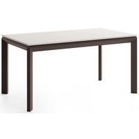 ESSTISCH Elan rechteckig ausziehbar verlängerbar mit Braunen Metallbeinen, Kaschmir 160-250/90/76 cm - Kaschmir/Beige, Holzwerkstoff/Metall (90/250/76cm) - WFL GROUP