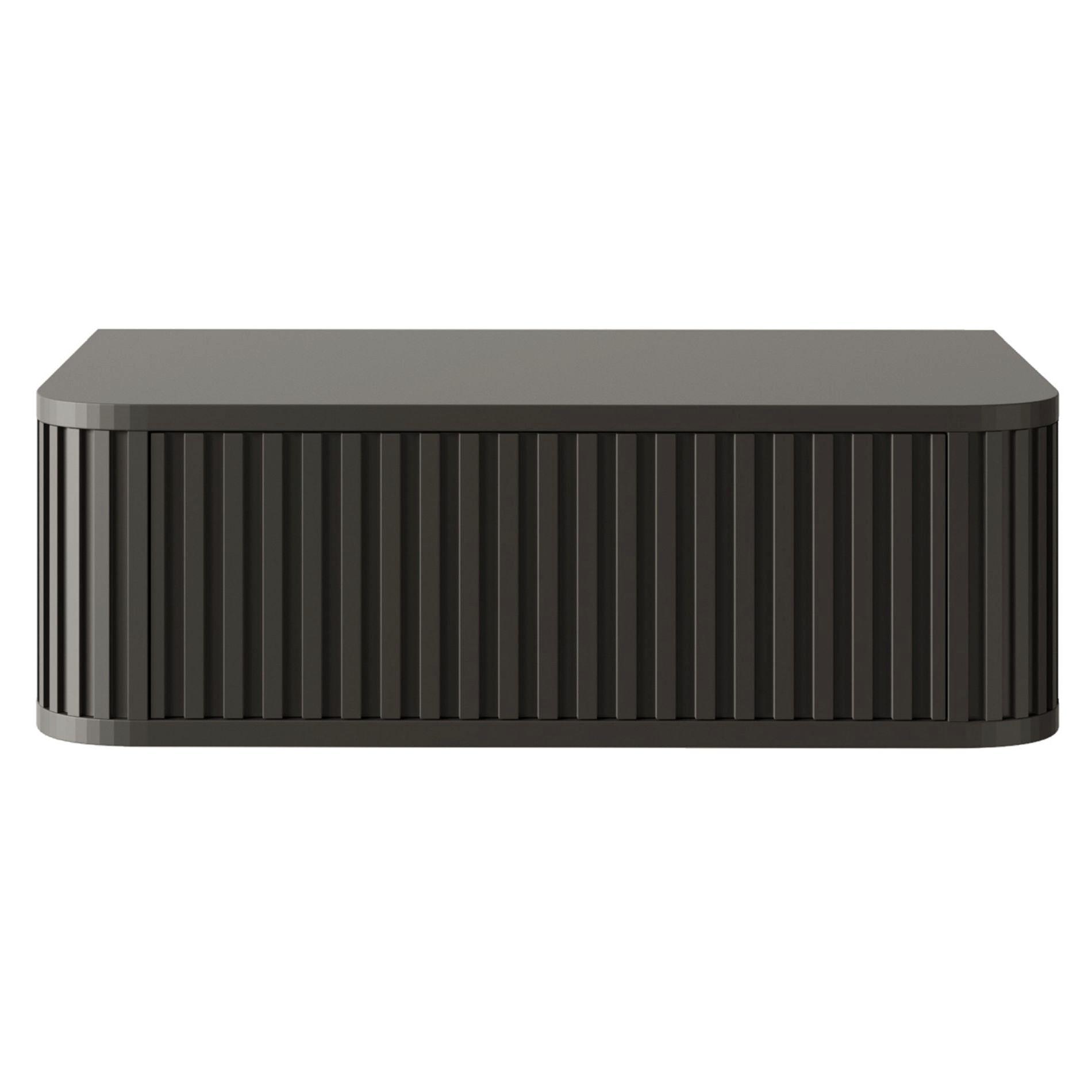 NACHTKONSOLE Ovarlo Schwarz 63 cm - Schwarz, Holzwerkstoff (63.2/20.4/38cm) - Selsey