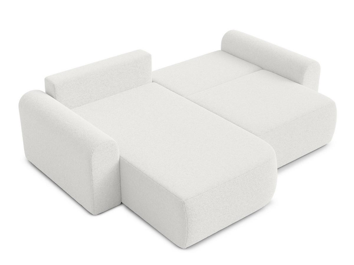 ECKSOFA L Form Otterton Creme 250/180/95 cm Links mit Schlaffunktion - Creme/Schwarz, Kunststoff/Textil (180/250cm) - AX Living