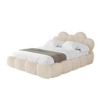 POLSTERBETT mit Bettkasten und Lattenrost, Bett mit Matratze H3/H4 - LANA 180x200 Beige - Creme, Holzwerkstoff/Textil (180/200cm) - ALTDECOR