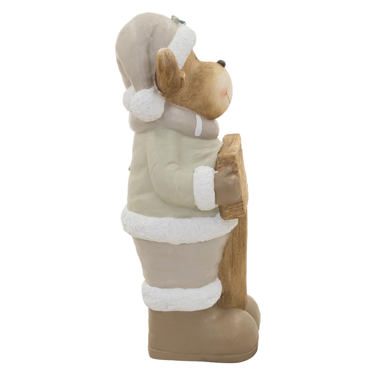WEIHNACHTSELCH-FIGUR mit LED-Beleuchtung Weihnachtsdeko Innen Rentier 76 cm - Multicolor, Stein (40/76/29cm) - ECD-Germany
