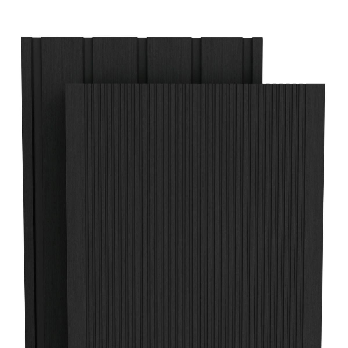 TERRASSENDIELEN WPC Anthrazit 2 m² - Anthrazit, Kunststoff (220/14.6/2.5cm) - Juskys