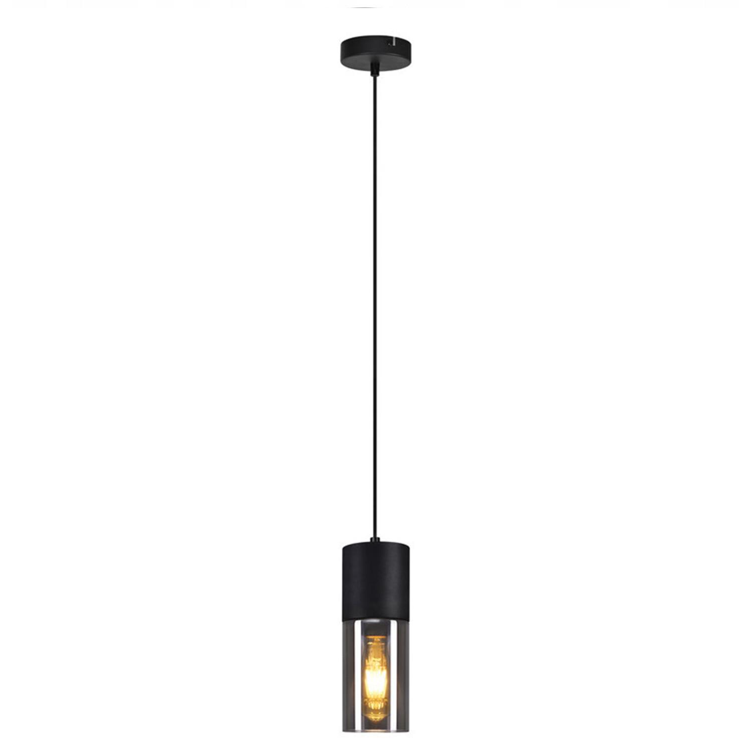 PENDELLEUCHTE Elmar 1-flammig 10/10/150 cm - Schwarz, Metall (10/10/150cm) - Nettlife
