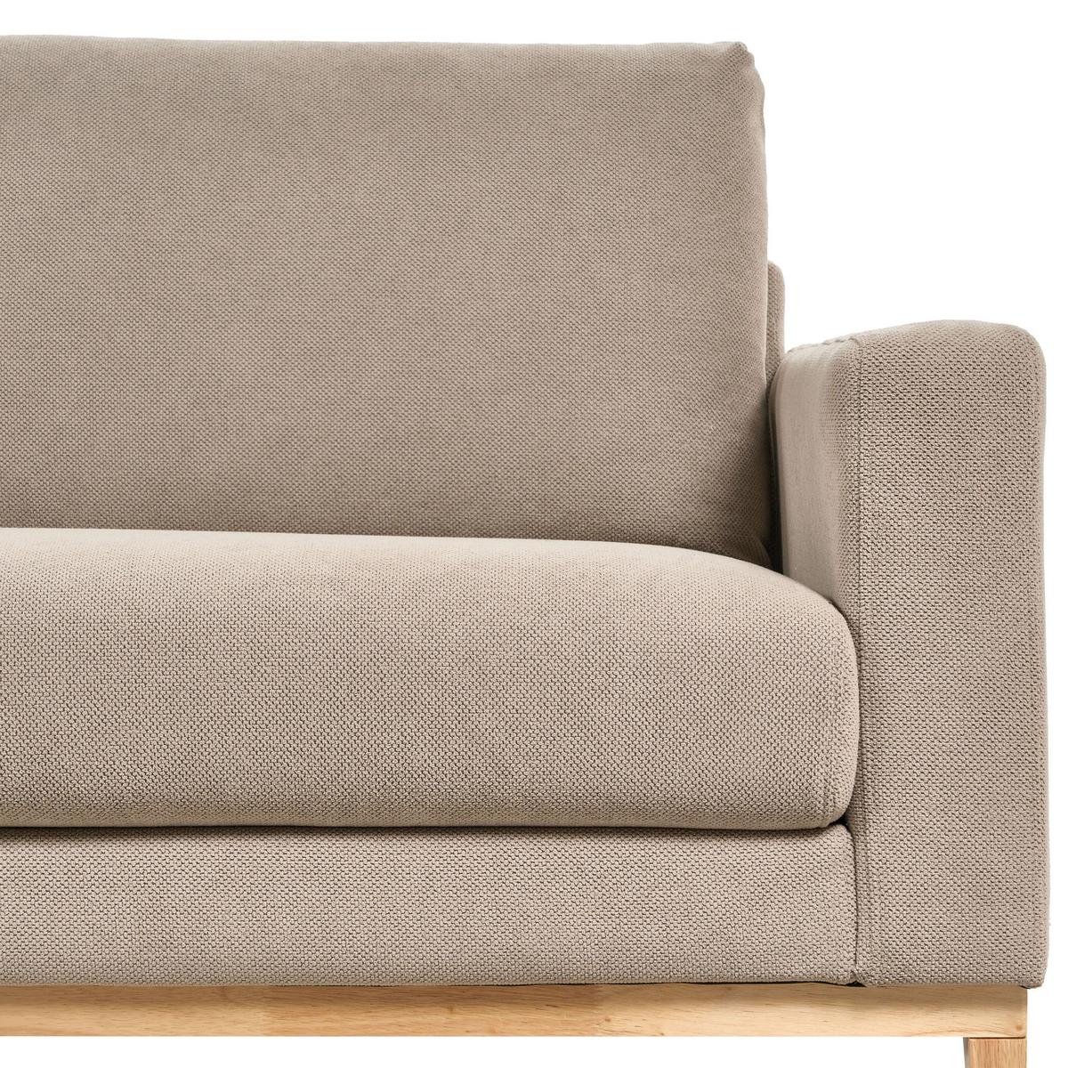 ECKSOFA 4-Sitzer Stoff Taupe rechtsseitig Siggard - Taupe/Beige, Textil (296/163cm) - Beliani