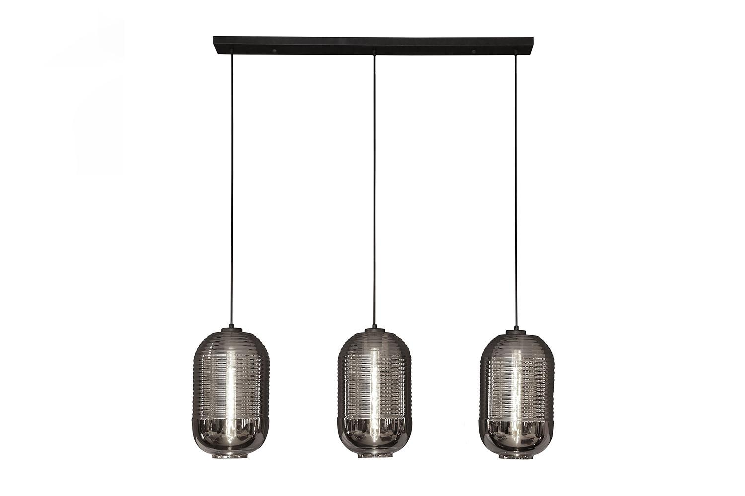 HÄNGELAMPE BRAGA Schwarz Glas - Schwarz, Glas (22/105/150cm) - KAWOLA