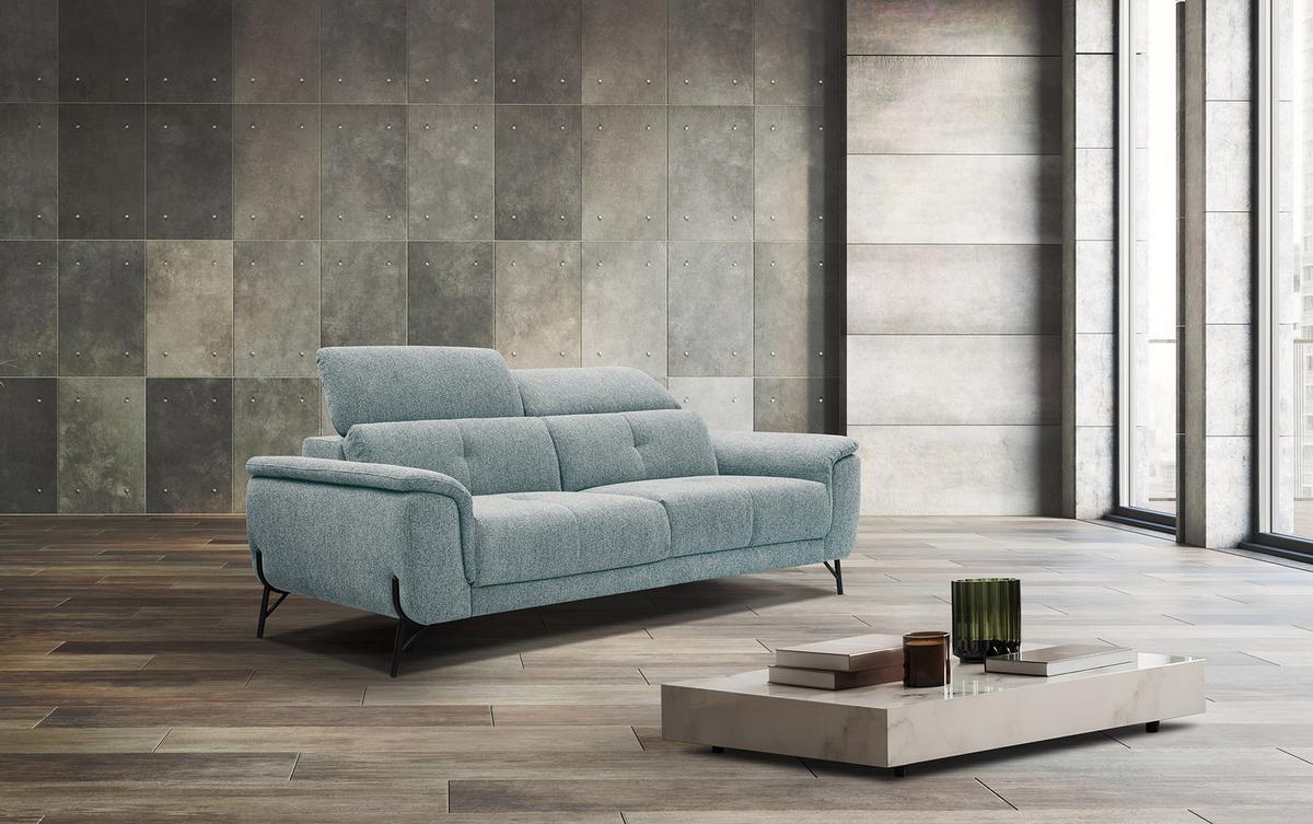 SOFA AVENA 3-Sitzer, mintgrün - Mintgrün, Holzwerkstoff/Textil (204/80/108cm) - Wozimo