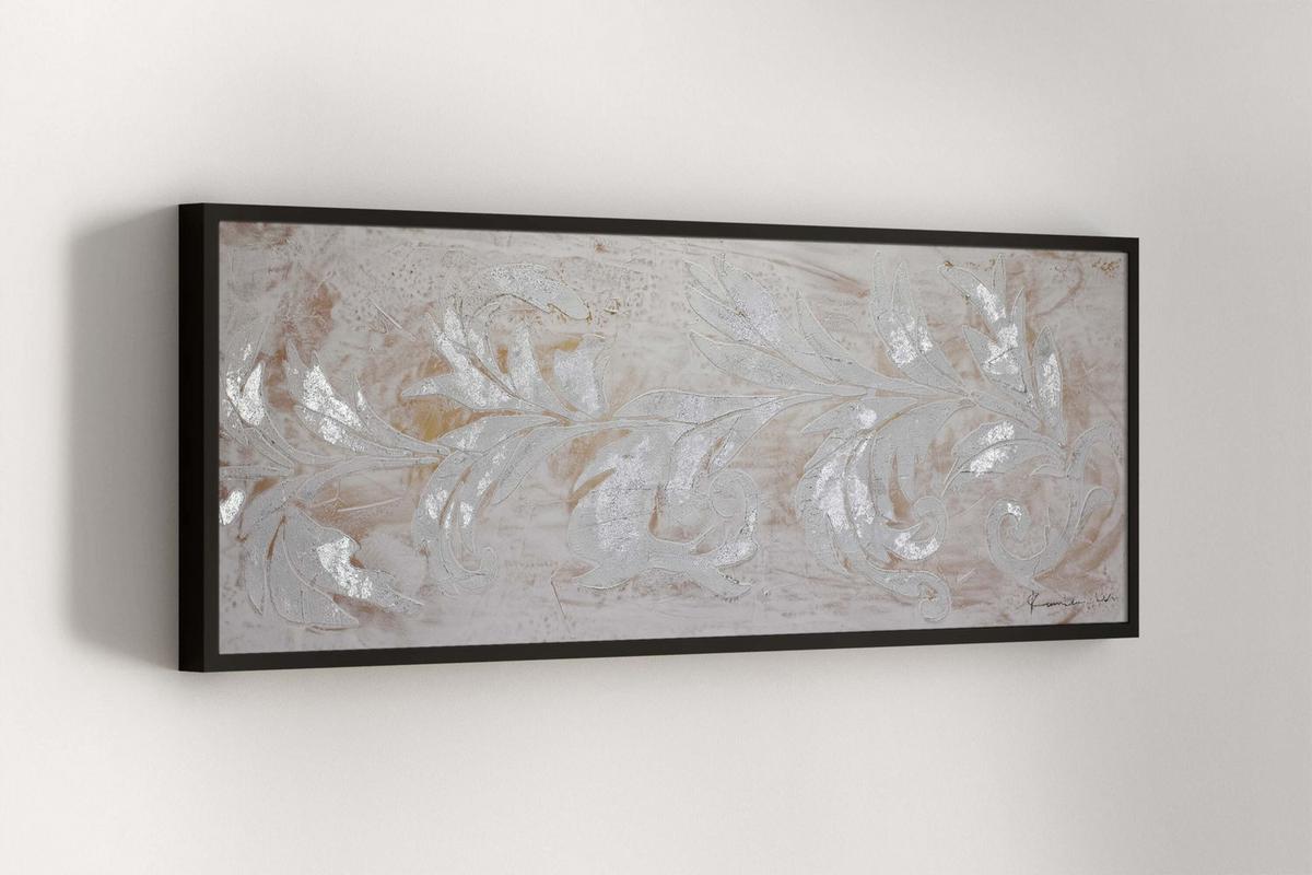 ACRYLBILD HANDGEMALT 150/50 cm - Beige, Holz/Textil (150/50cm) - KUNSTLOFT