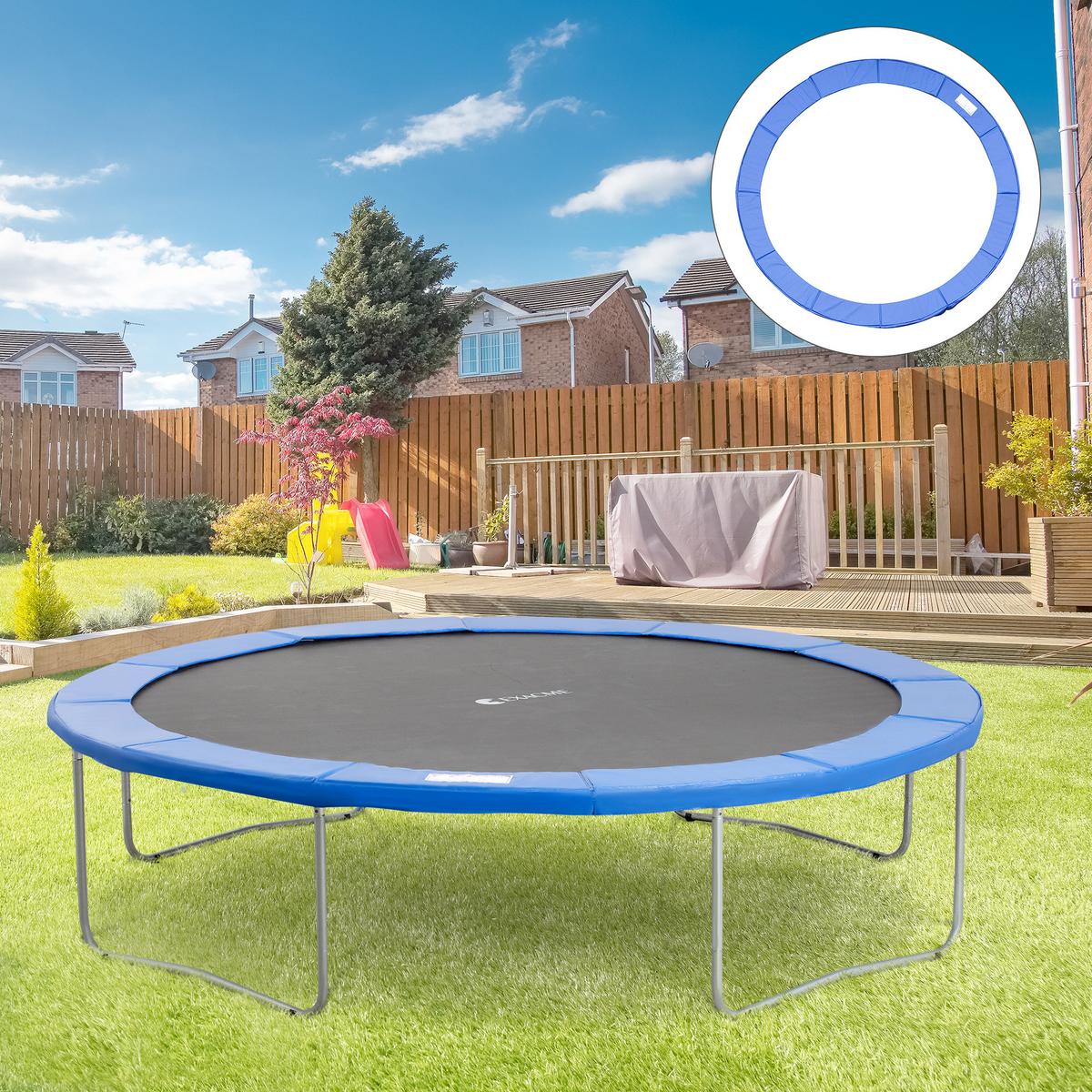 RANDABDECKUNG, PVC, Blau, Ø366 cm - Blau, Kunststoff (366/366cm) - HOMCOM