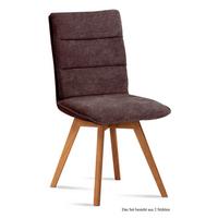 ESSZIMMERSTUHL (2er-Set) Dobra 47x92x60 Eiche geölt/Braun - Eichefarben/Braun, Kunststoff (60/92/47cm) - 58aufmkessel