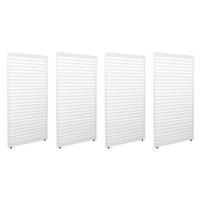 PANEELE FÜR PERGOLA Weiß 4er-Set-Set - Weiß, Metall (369/204/4cm) - MCW