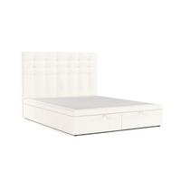 POLSTERBETT Callo mit Stauraum 180/200 cm Creme im Alta Stoff - Creme/Schwarz, Holz/Holzwerkstoff (180/200cm) - AltaBeds