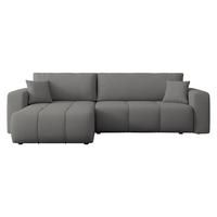 ECKSOFA Furyn Maxi - Dunkelgrau/Schwarz, Holz/Kunststoff (274/145cm) - MIRJAN24