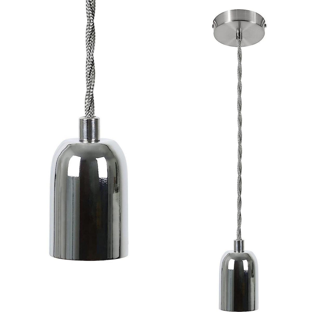 PENDELLEUCHTE Rainer 10/10/130 cm - Silberfarben, Metall (10/10/130cm) - Nettlife