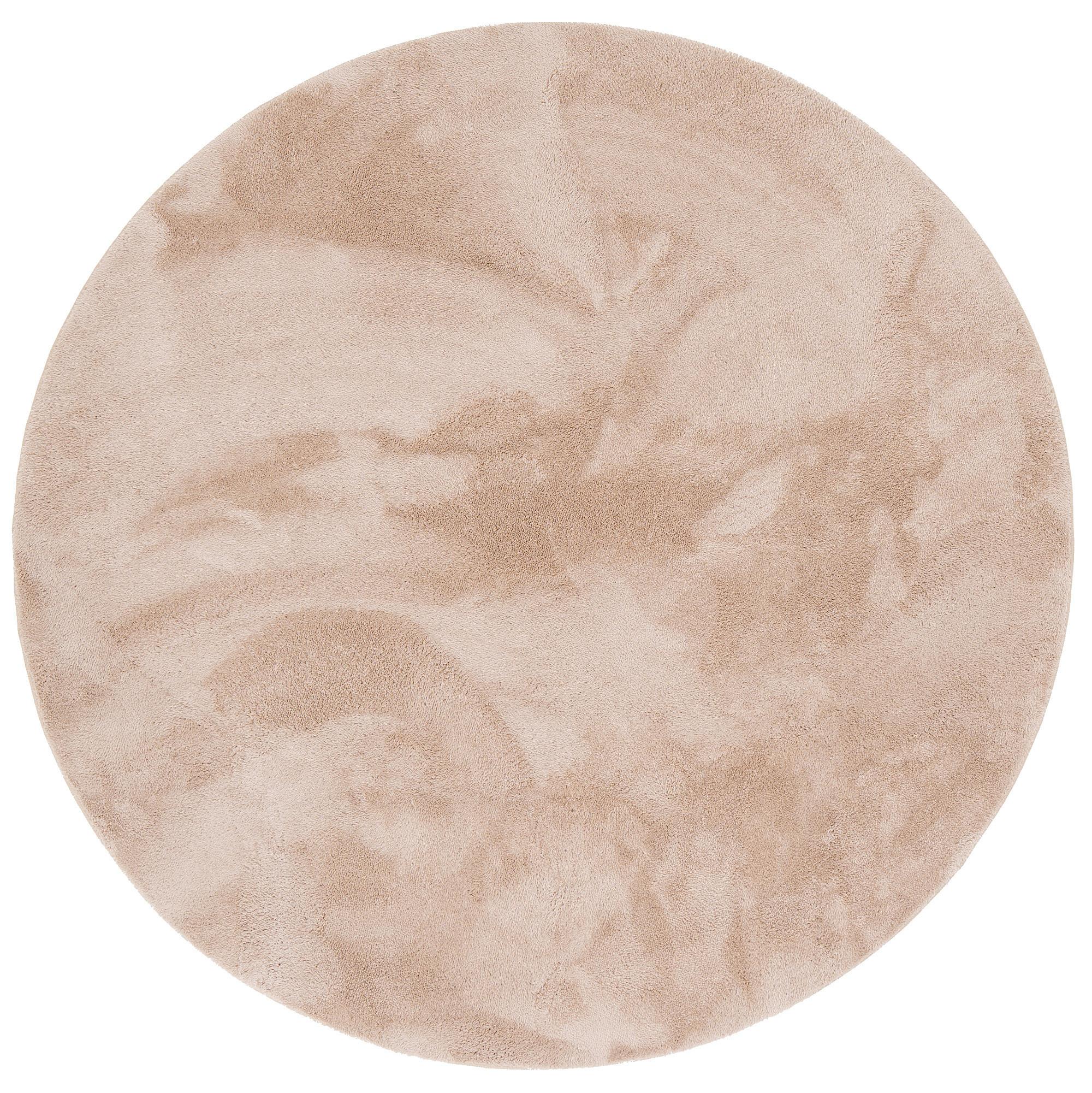 FELLTEPPICH SUPER SOFT PEARL RUND - Beige, Textil (120/120cm) - Pergamon