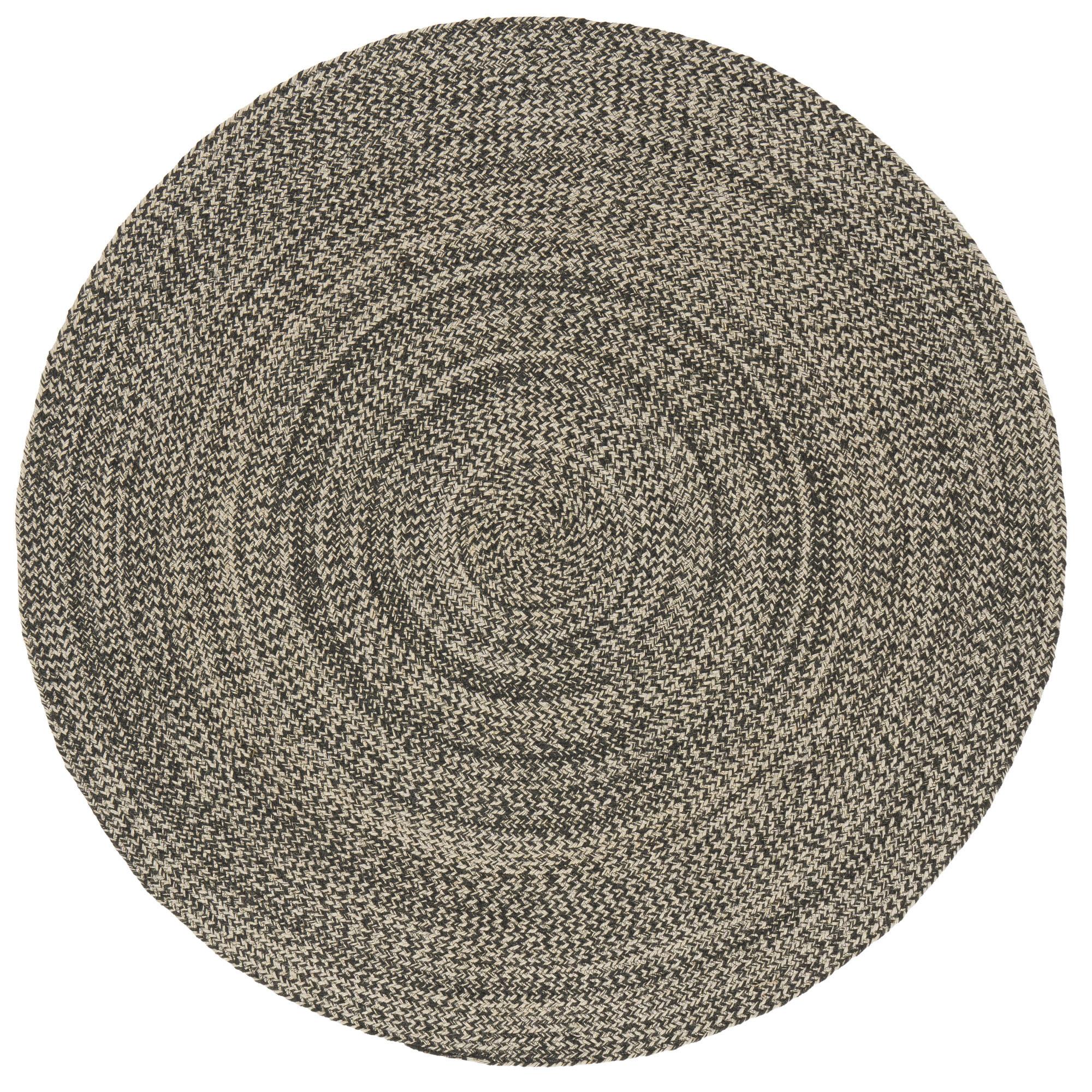 NATURFASER TEPPICH HANDGEFERTIGT JUTE KAYA RUND - Anthrazit, Textil (200/200cm) - Pergamon