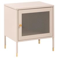NACHTTISCH Metall Beige Ossett - Beige/Goldfarben, Metall - Beliani