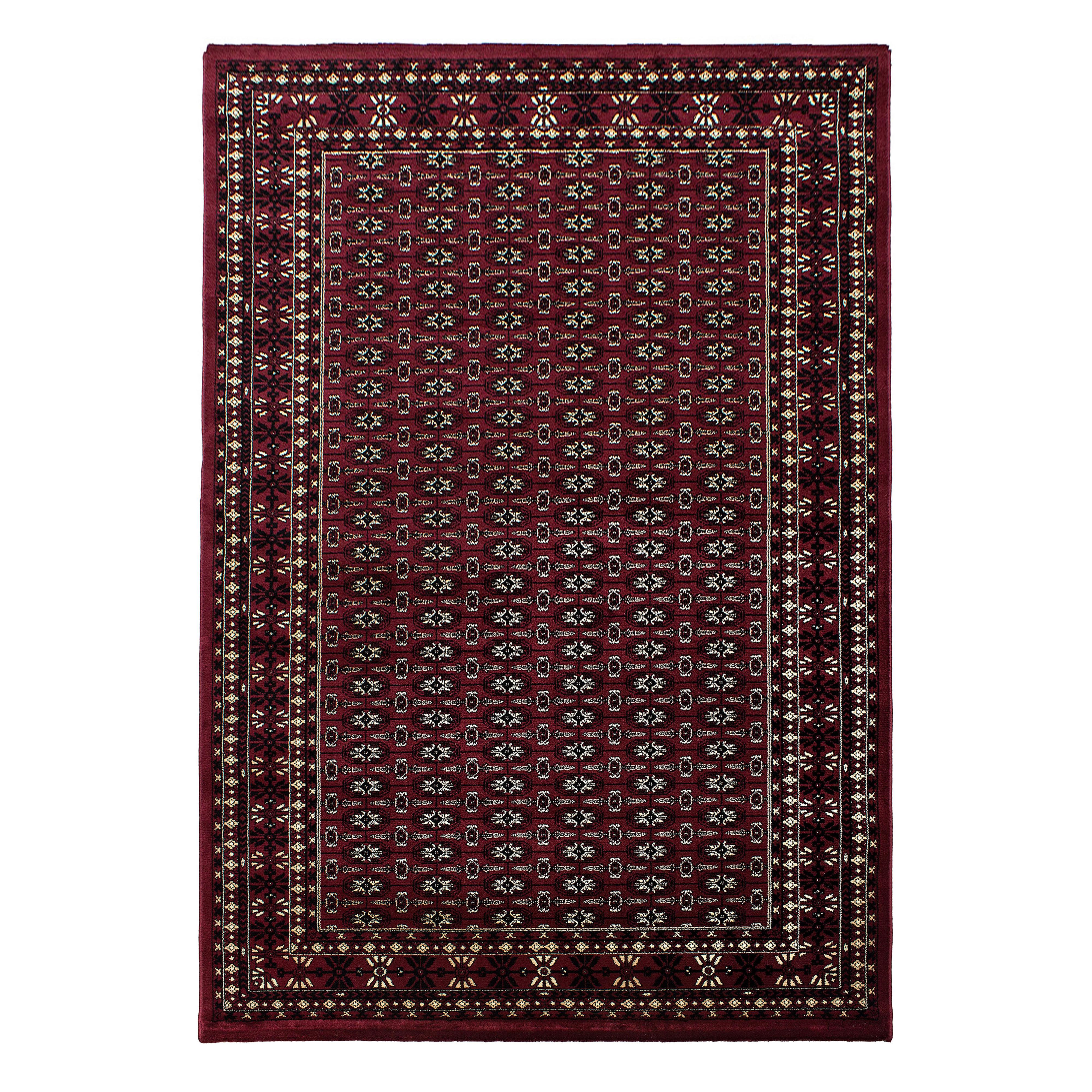 TEPPICH Kurzflor TANNHEIM in Rot, orientalisch, aus Polypropylen, Florhöhe 12 mm, 300 x 400 cm - Rot, Textil (400/300cm) - KADIMA DESIGN