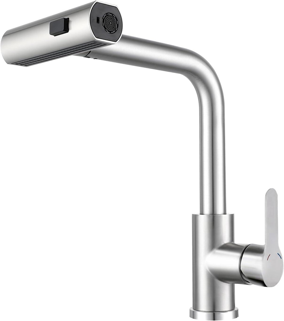 WASCHTISCHARMATUR Rhewind 23/14/28 cm - Edelstahlfarben, Metall (23/14/28cm) - ZMH