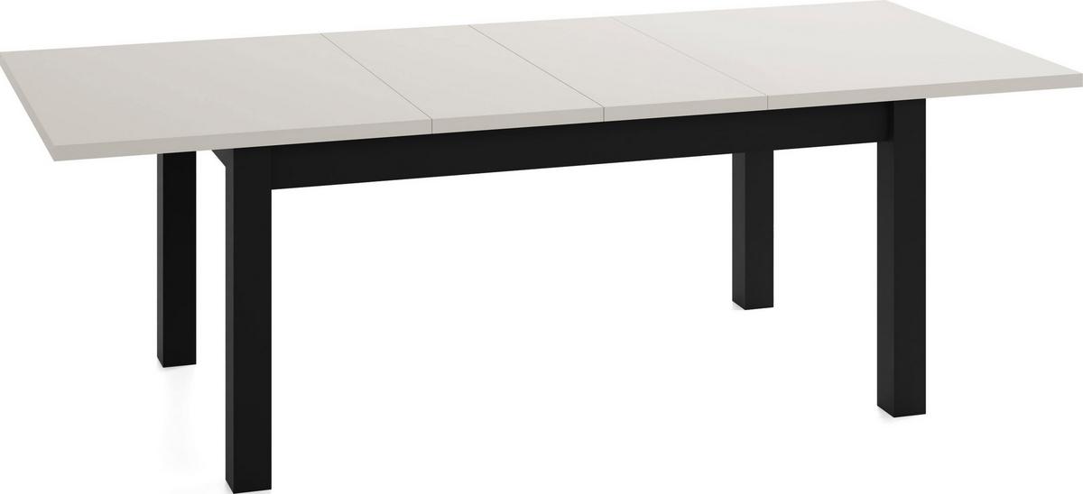 ESSTISCH Lindberg ausziehbar verlängerbar rechteckig, Kaschmir 160-240/90/77 cm - Kaschmir/Beige, Holz/Holzwerkstoff (90/240/76.5cm) - WFL GROUP